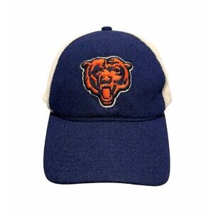 Mitchell & Ness Navy Blue and Orange Chicago Bears Trucker Hat